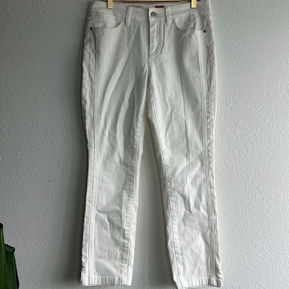 Anthropologie Pilcro & The Letterpress Winter-White The STET Crop Casual Pants - Picture 6 of 10